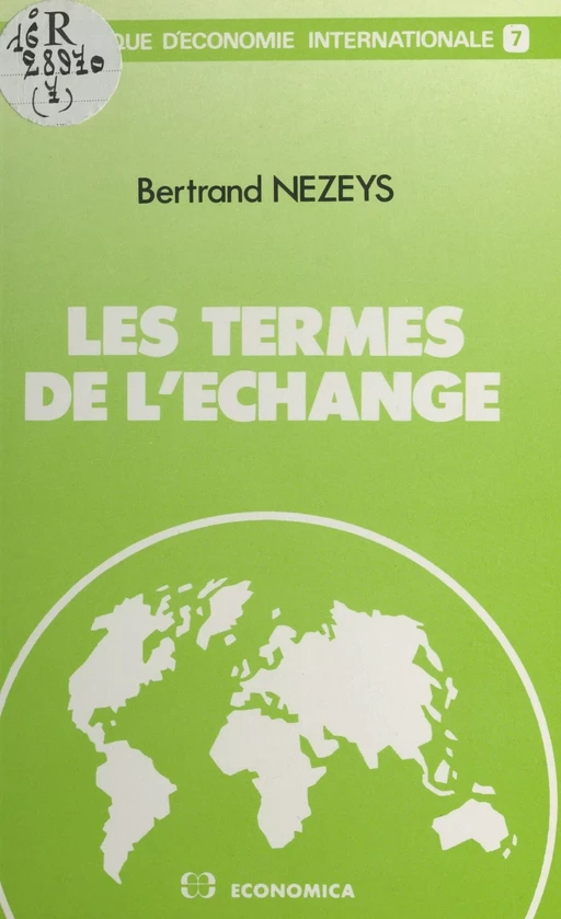 Les Termes de l'échange - Bertrand Nezeys - FeniXX réédition numérique