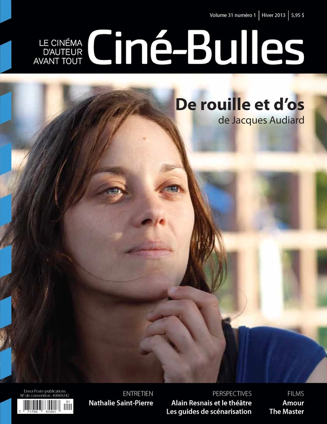 Ciné-Bulles. Vol. 31 No. 1, Hiver 2013 - Nicolas Gendron, Michel Coulombe, Jean-François Hamel, Marie-Claude Mirandette, Jean-Philippe Gravel, H-Paul Chevrier, Luc Laporte-Rainville, Loïc Darses, Zoé Protat, Frédéric Bouchard - Association des cinémas parallèles du Québec