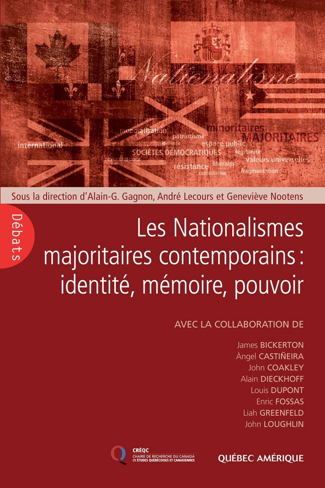 Les Nationalismes majoritaires contemporains: identité, mémoire, pouvoir - Alain-G. Gagnon - Québec Amérique