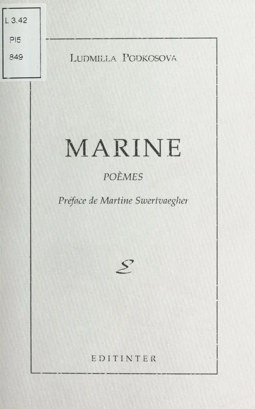 Marine - Ludmilla Podkosova - FeniXX réédition numérique