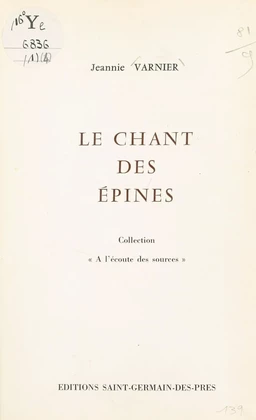 Le Chant des épines