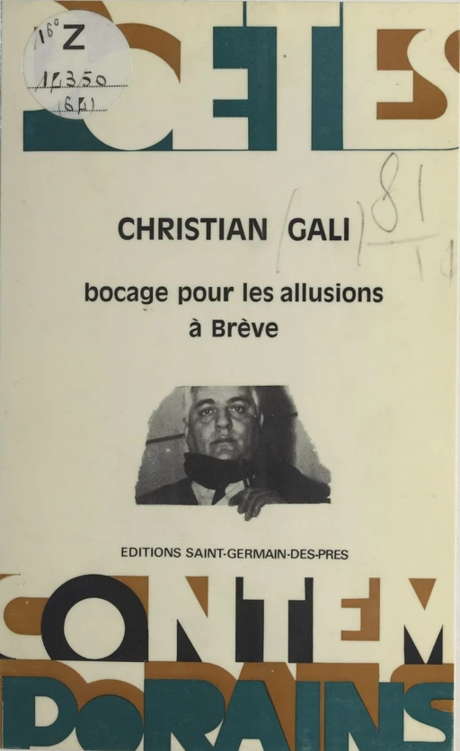 Bocage pour les allusions à Brève - Christian Gali - FeniXX réédition numérique