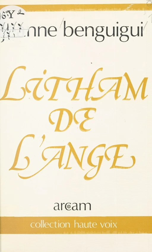 Litham de l'ange - Jeanne Benguigui - FeniXX réédition numérique