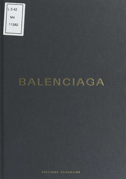 Balenciaga - Marie-Andrée Jouve - FeniXX réédition numérique