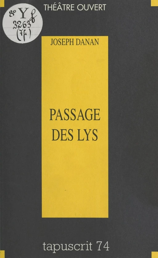 Passage des lys - Joseph Danan - FeniXX réédition numérique