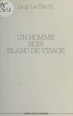 Un homme noir blanc de visage