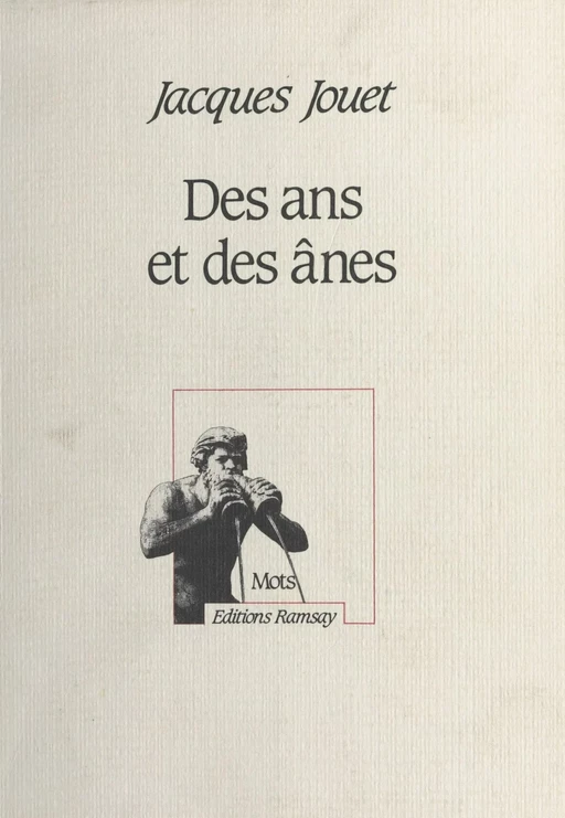 Des ans et des ânes - Jacques Jouet - FeniXX réédition numérique