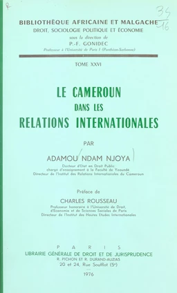 Le Cameroun dans les relations internationales