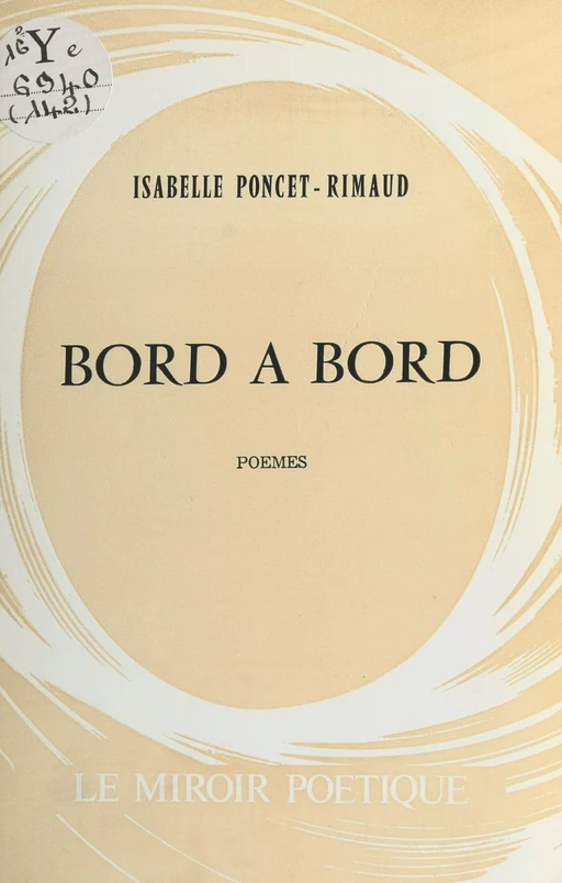 Bord à bord - Isabelle Poncet-Rimaud - FeniXX réédition numérique