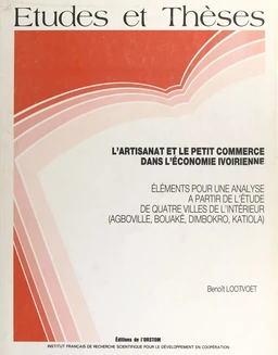 L'Artisanat et le petit commerce dans l'économie ivoirienne