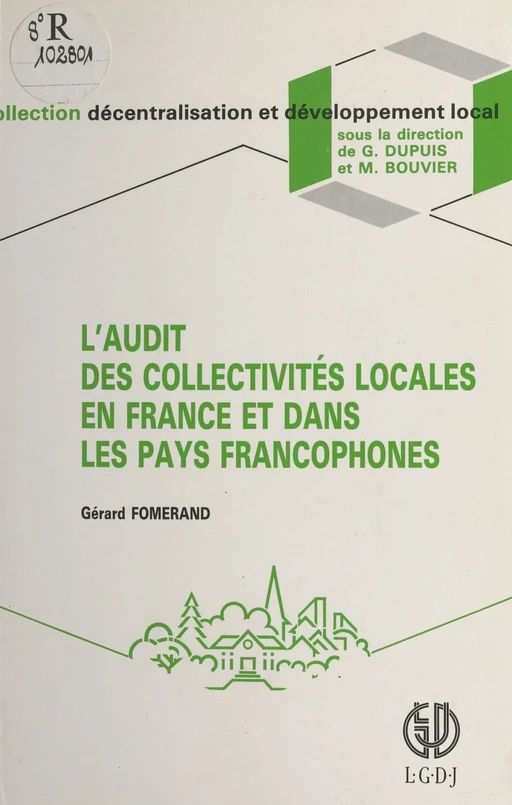 L'Audit des collectivités locales en France et dans les pays francophones - Gérard Fomerand - FeniXX réédition numérique