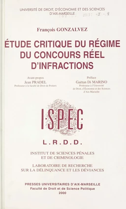 Étude critique du régime du concours réel d'infractions