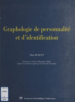 Graphologie de personnalité et d'identification