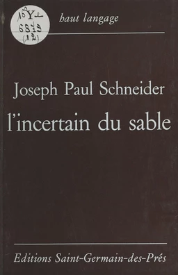 L'incertain du sable