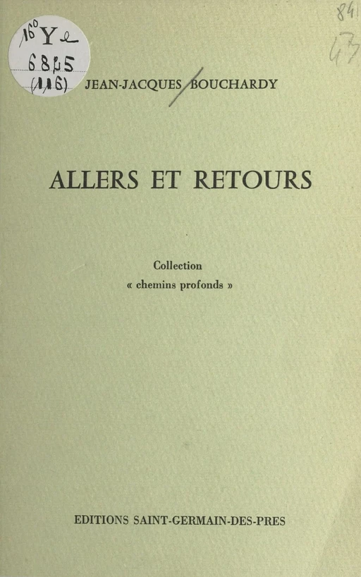 Allers et retours - Jean-Jacques Bouchardy - FeniXX réédition numérique