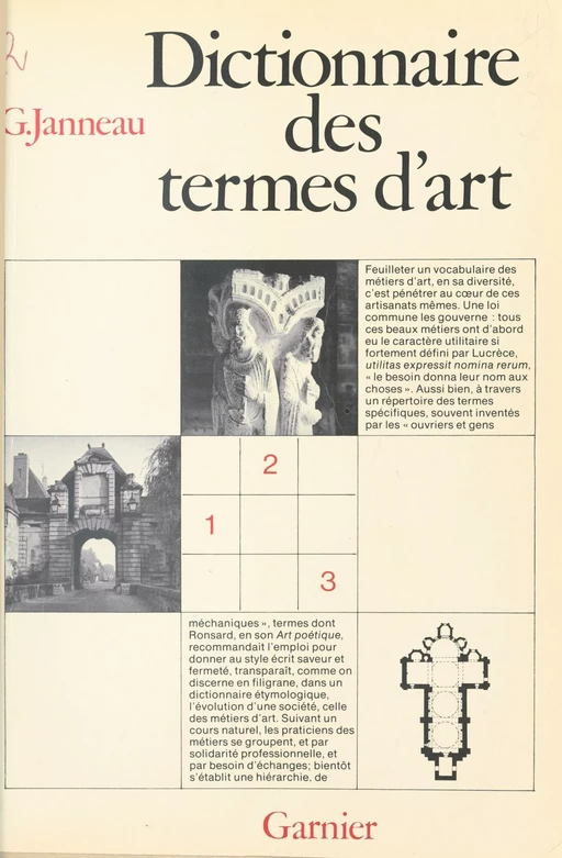 Dictionnaire des termes d'art - Guillaume Janneau - FeniXX réédition numérique