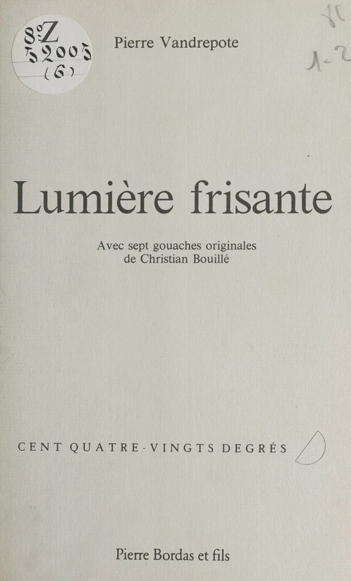 Lumière frisante - Pierre Vandrepote - FeniXX réédition numérique