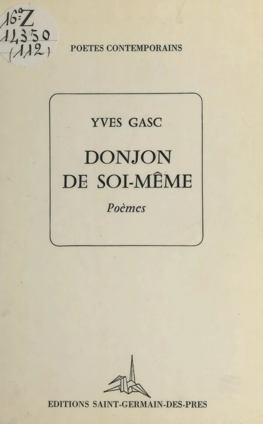 Donjon de soi-même - Yves Gasc - FeniXX réédition numérique