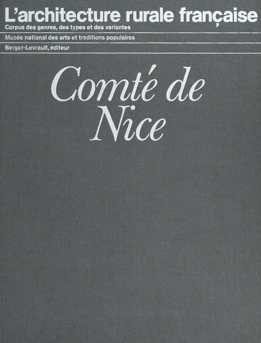 Comté de Nice - Paul Raybaut - FeniXX réédition numérique