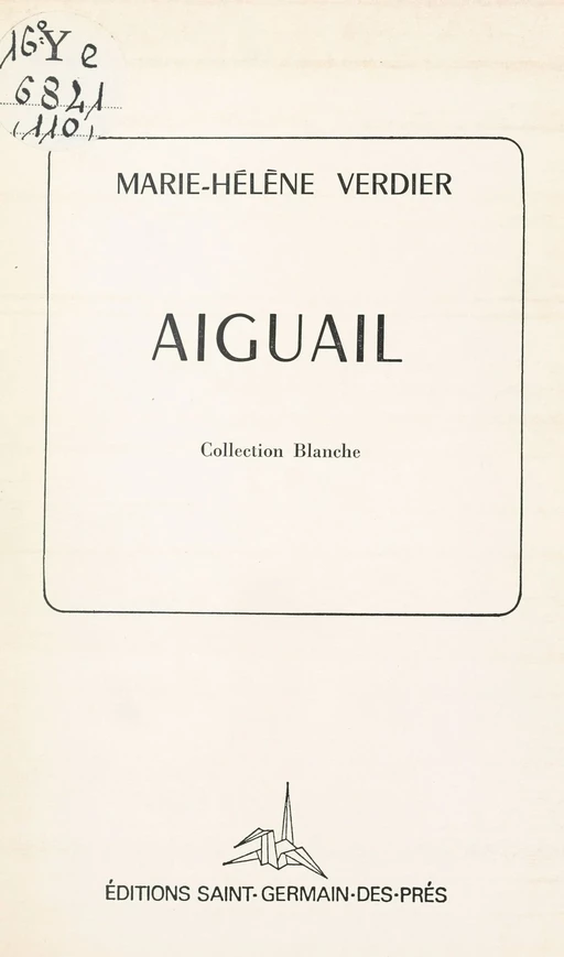 Aiguail - Marie-Hélène Verdier - FeniXX réédition numérique