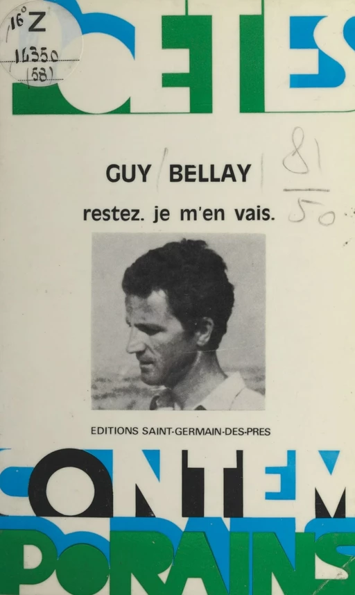 Restez, je m'en vais - Guy Bellay - FeniXX réédition numérique