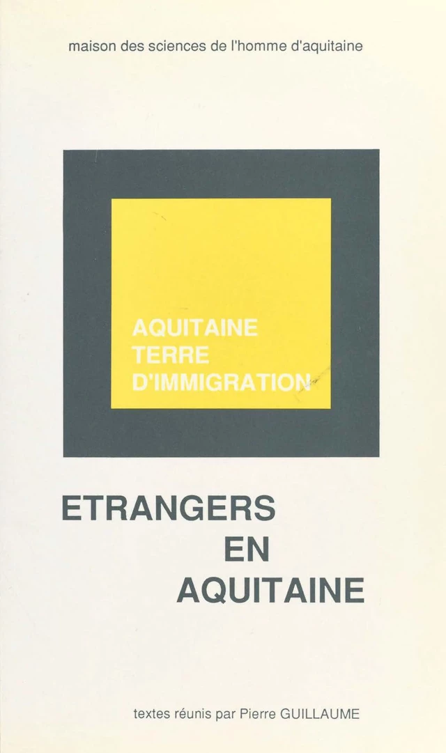 Étrangers en Aquitaine -  - FeniXX réédition numérique