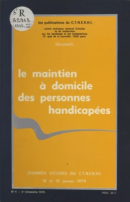 Le maintien à domicile des personnes handicapées