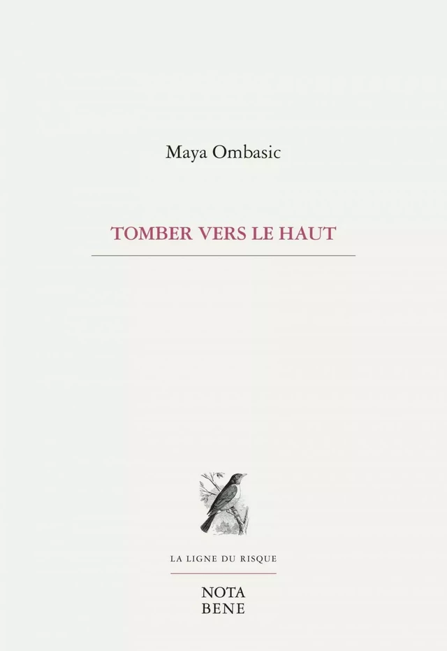 Tomber vers le haut - Maya Ombasic - Groupe Nota bene