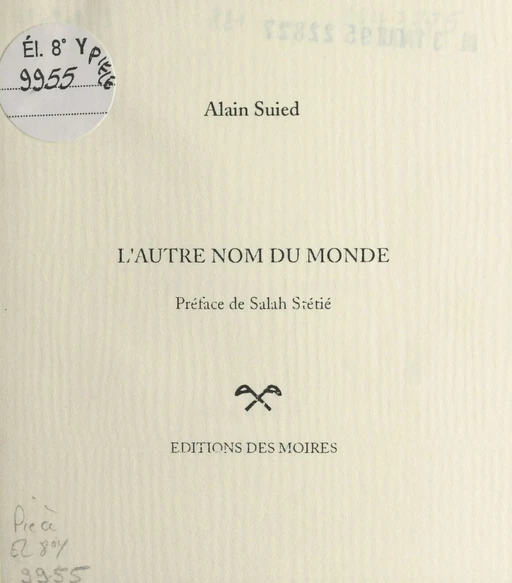 L'autre nom du monde - Alain Suied - FeniXX réédition numérique