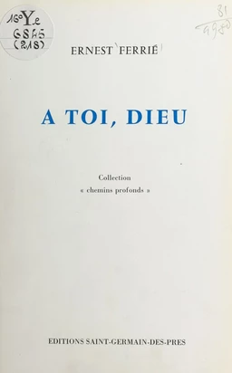 À toi, Dieu