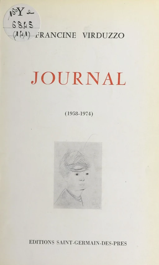 Journal (1958-1974) - Francine Virduzzo - FeniXX réédition numérique