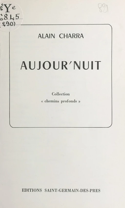 Aujour'nuit - Alain Charra - FeniXX réédition numérique