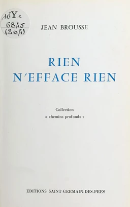 Rien n'efface rien