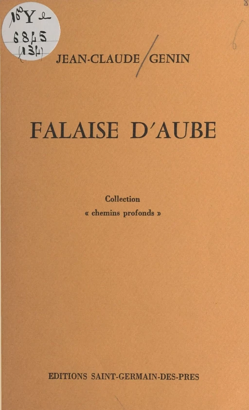 Falaise d'aube - Jean-Claude Genin - FeniXX réédition numérique