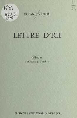 Lettre d'ici