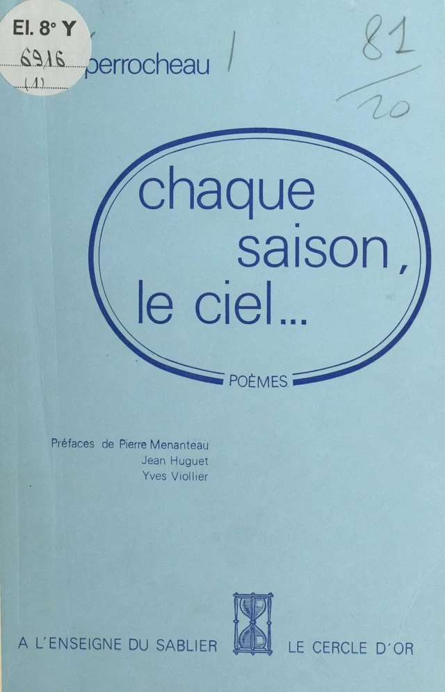 Chaque saison, le ciel… - Alain Perrocheau - FeniXX réédition numérique