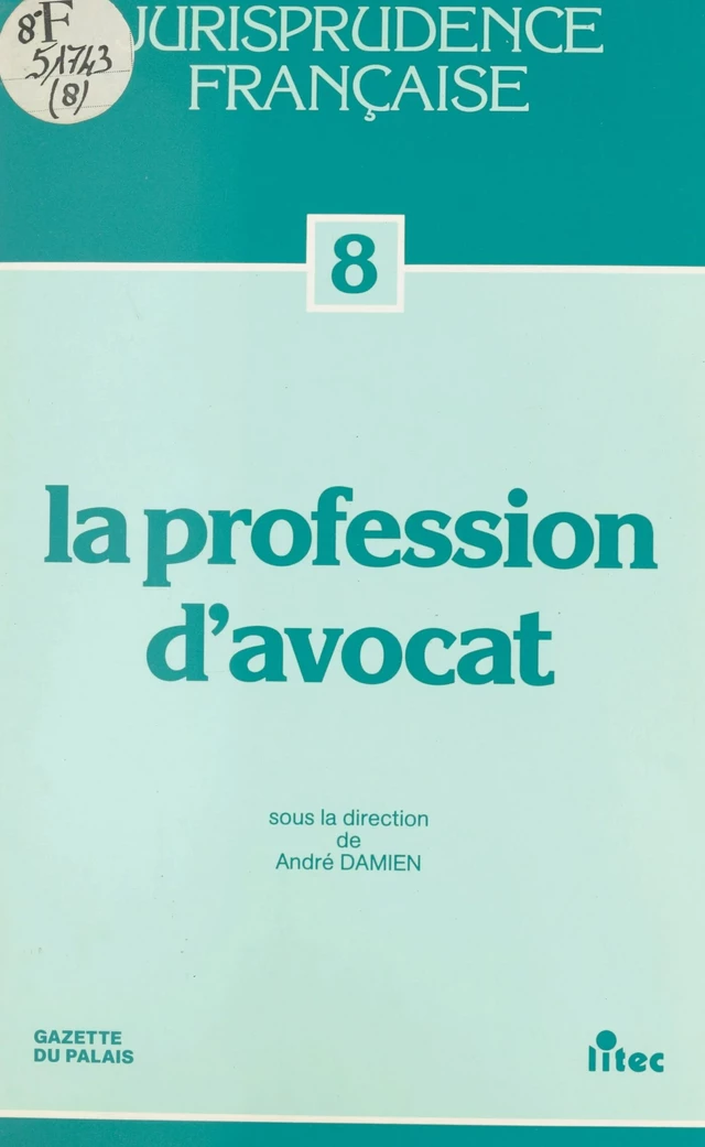 La profession d'avocat -  - FeniXX réédition numérique