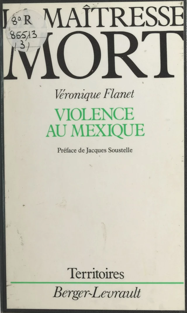 La maîtresse mort : violence au Mexique - Véronique Flanet - FeniXX réédition numérique