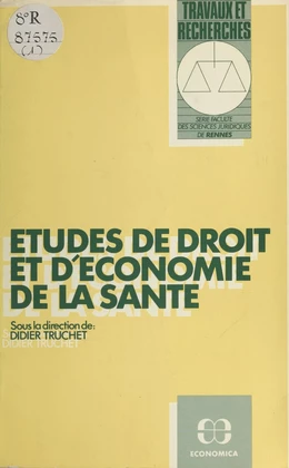 Études de droit et d'économie de la santé