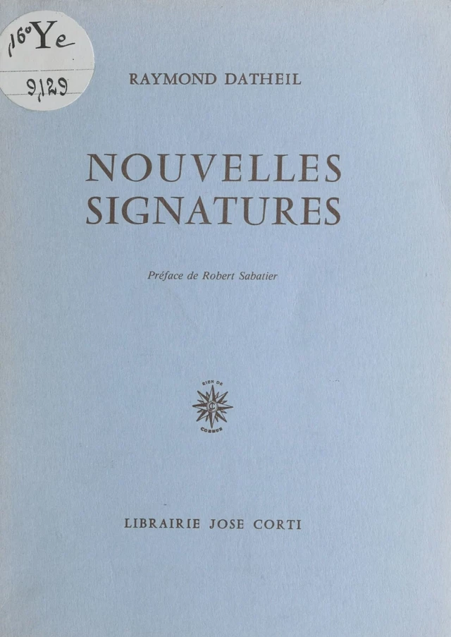 Nouvelles signatures - Raymond Datheil - FeniXX réédition numérique