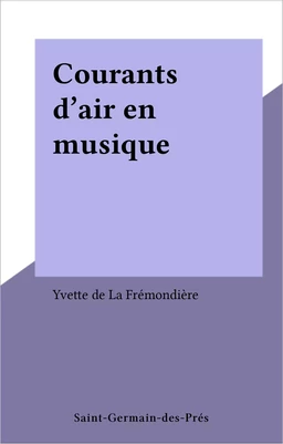 Courants d'air en musique