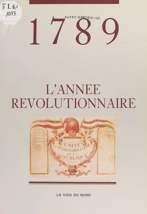 1789, l'année révolutionnaire - Jean-Paul Visse - FeniXX réédition numérique