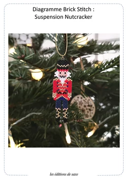 Modèle brick stitch : Suspension Nutcracker