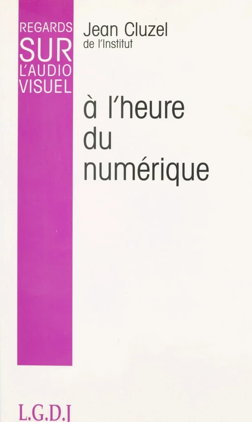 Regards sur l'audiovisuel (12) : À l'heure du numérique - Jean Cluzel - FeniXX réédition numérique