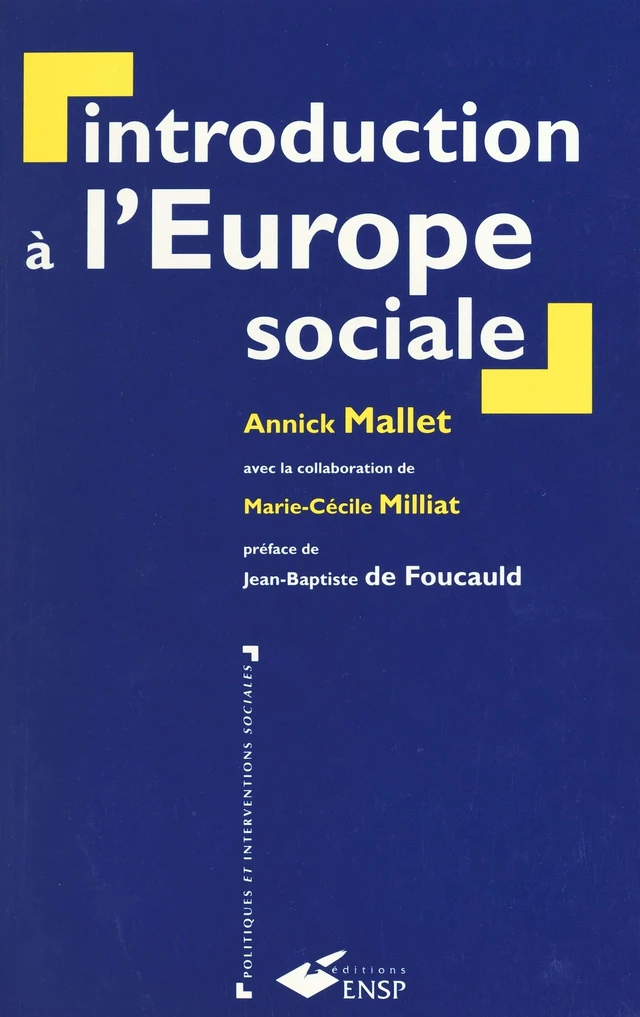 Introduction à l'Europe sociale - Annick Mallet - FeniXX réédition numérique