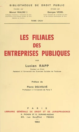 Les filiales des entreprises publiques