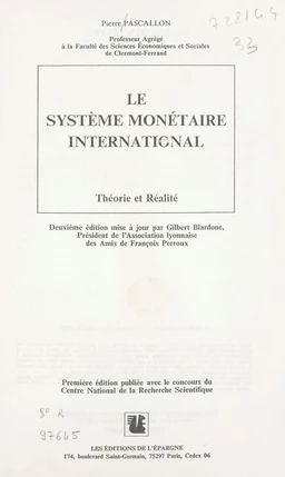 Le système monétaire international : théorie et réalité