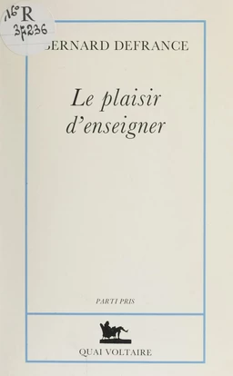 Le plaisir d'enseigner