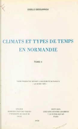 Climats et types de temps en Normandie (2)