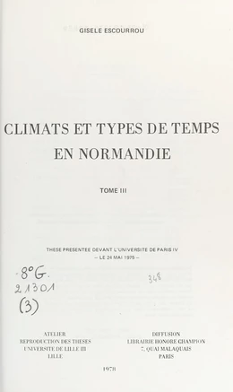 Climats et types de temps en Normandie (3)